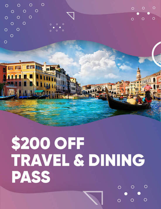 $200 Off Travel & Dining Pass poster