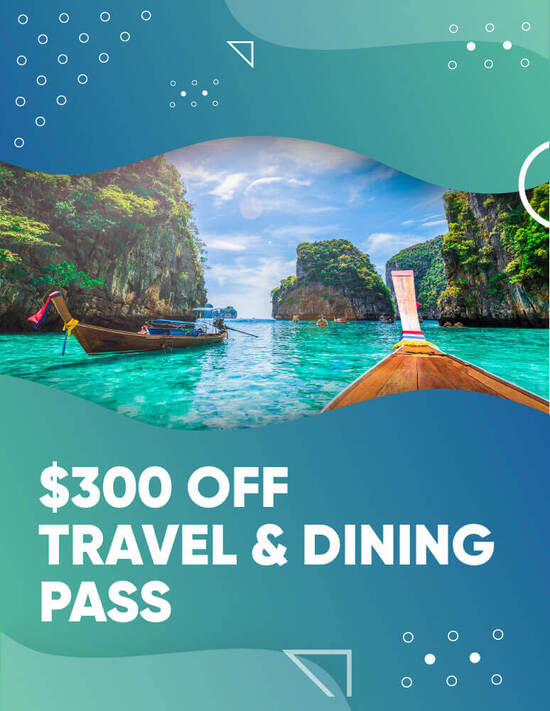 $300 Off Travel & Dining Pass poster
