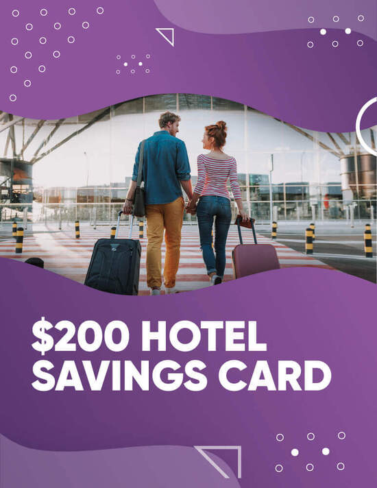 $200 Hotel Savings Card poster
